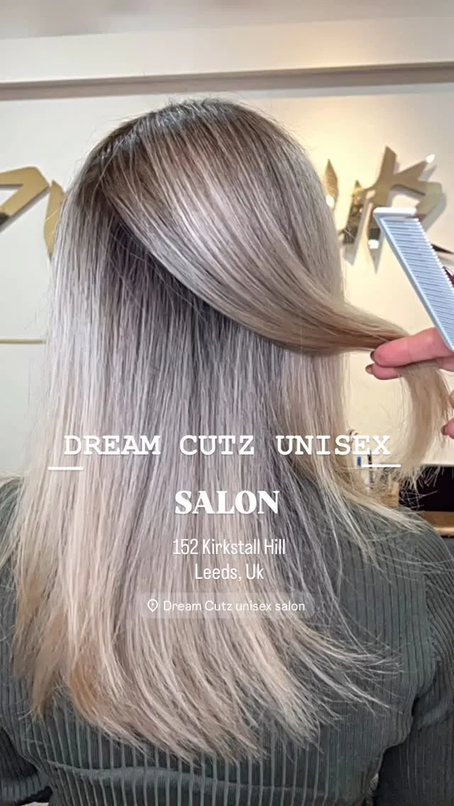 Beautiful sand highlights running through long hair