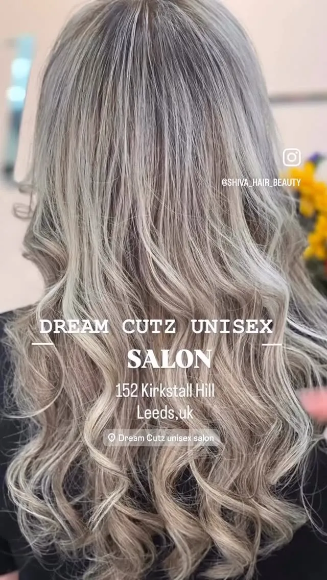 Blonde highlights blended through the back